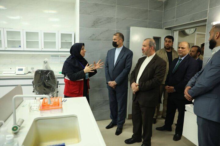 بازدید امیرعبداللهیان از بیمارستان ۲۲۰ تختخوابی نجف+عکس ها