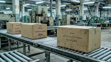 صف طولانی بسته‌های بی‌اثر در تولید