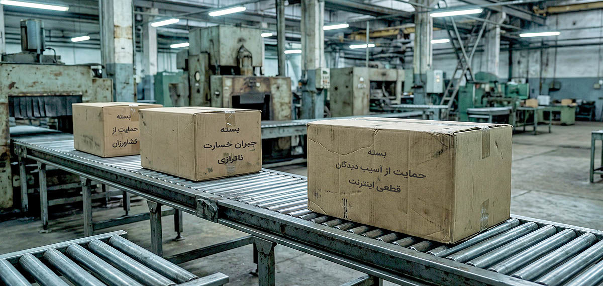 صف طولانی بسته‌های بی‌اثر در تولید