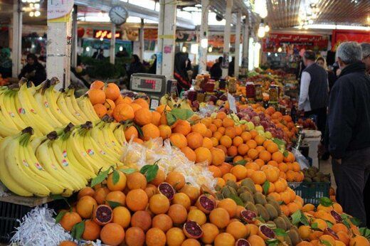 نرخ های جدید بازار میوه و تره‌بار