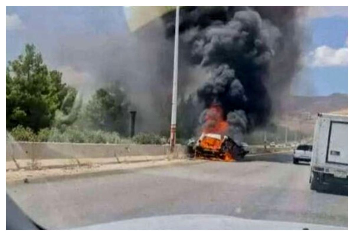 وقوع حمله پهپادی به خودرویی در مرز سوریه و لبنان+ عکس