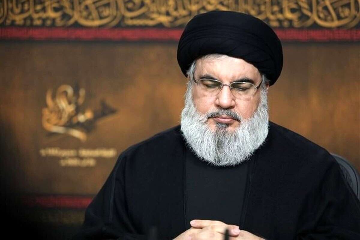 ورود پیکر مطهر شهید سیدحسن نصرالله به ورزشگاه+ فیلم