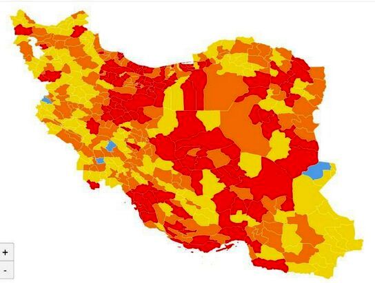 اعلام رنگ‌بندی جدید کرونایی/ کدام شهر‌ها در وضعیت قرمز قرار دارند؟
