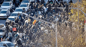 نقشه پراکندگی اعتراضات