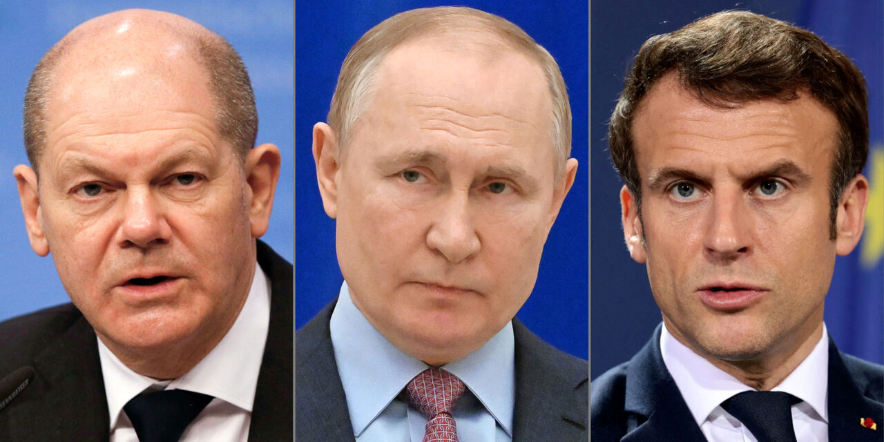 درخواست فرانسه و آلمان: پوتین وارد مذاکره مستقیم با زلنسکی شود