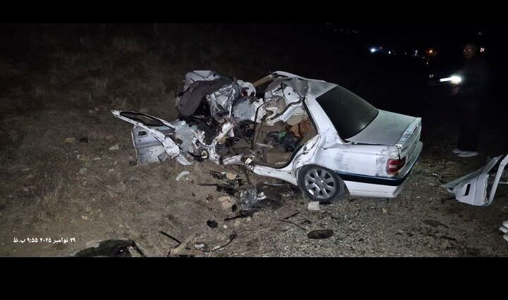 تصادف دلخراش یک کامیون با پژو / 5 نفر جان باختند