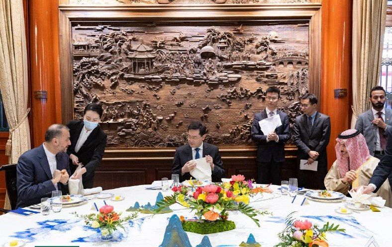 عربستان ایران چین میز ناهار
