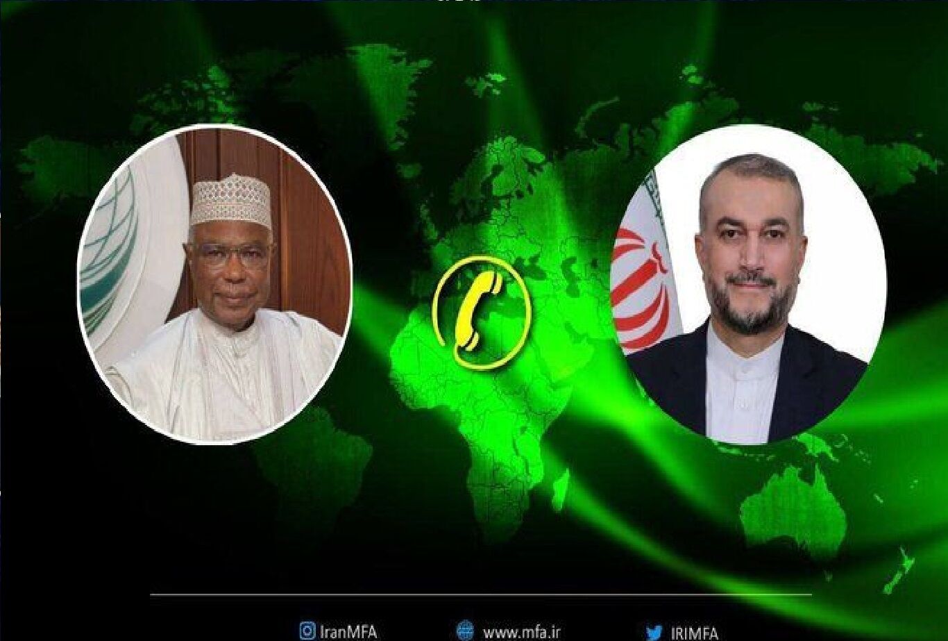 تماس تلفنی امیرعبداللهیان با ابراهیم طه درباره  آخرین تحولات غزه