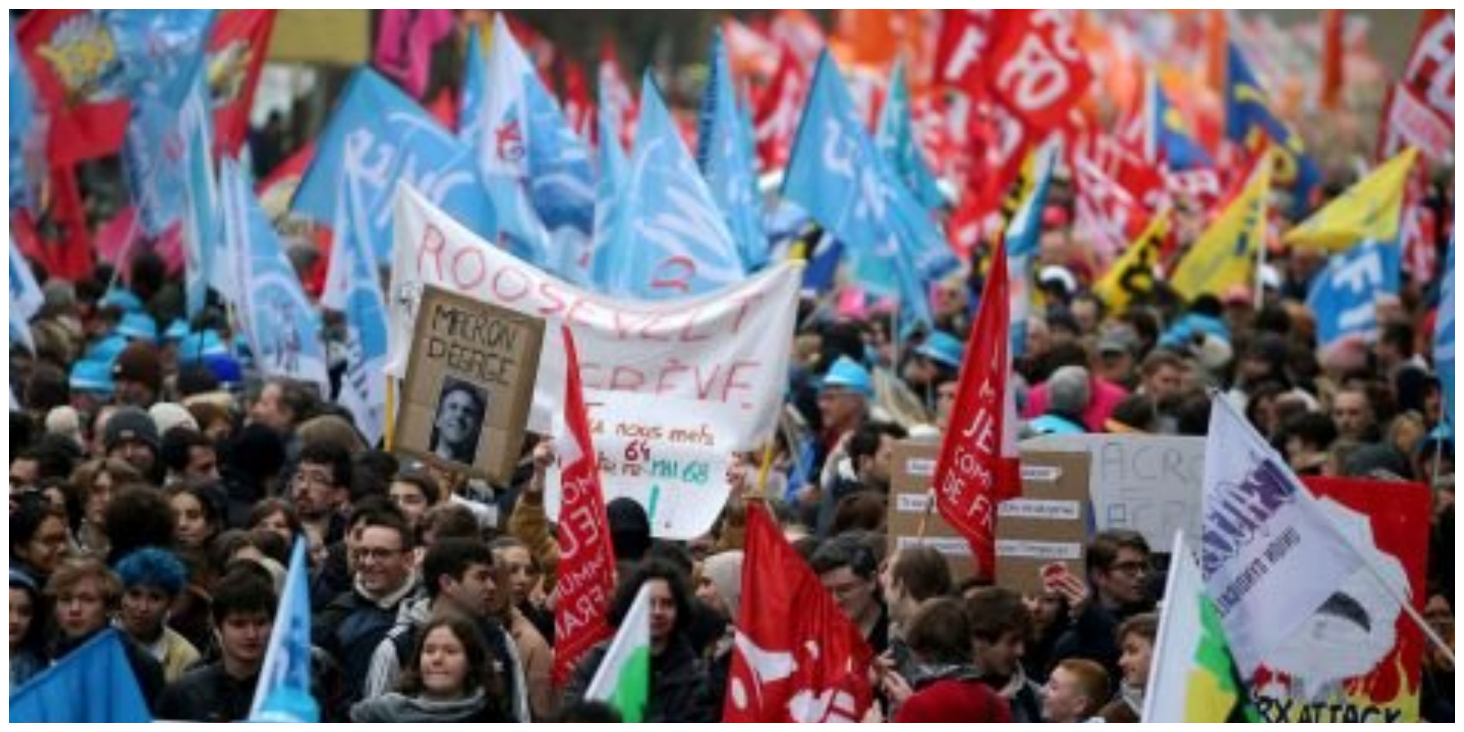 اعتراضات میلیونی در فرانسه علیه اصلاحات ماکرون