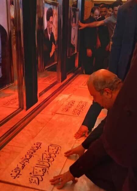 حضور سفیر ایران در عراق بر سر مزار شهید صدر