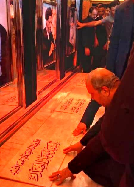 حضور سفیر ایران در عراق بر سر مزار شهید صدر