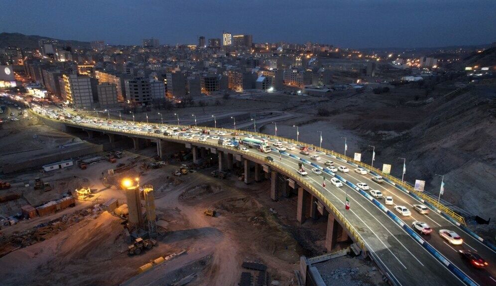 بزرگ‌ترین پل بتنی تبریز راه اندازی شد