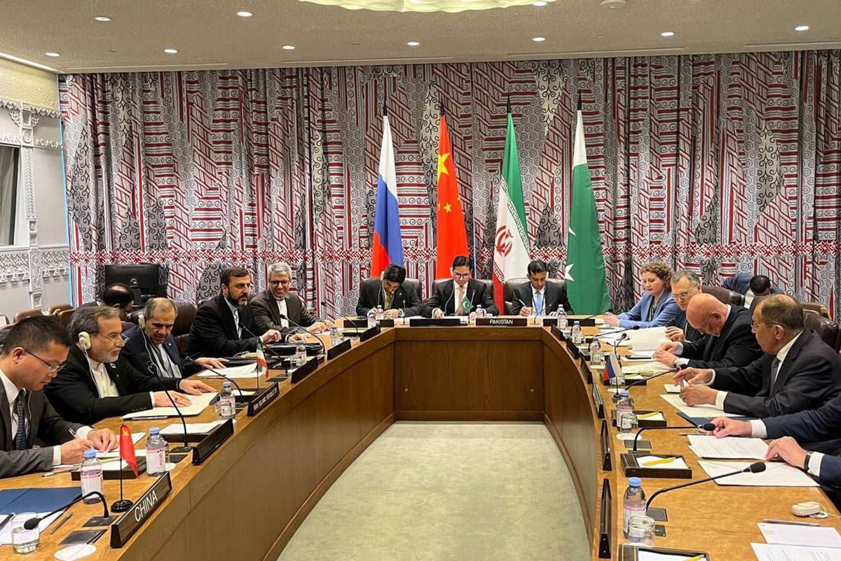 صدور بیانیه پایانی نشست چهارجانبه وزرای خارجه چین، ایران، پاکستان و روسیه درباره افغانستان