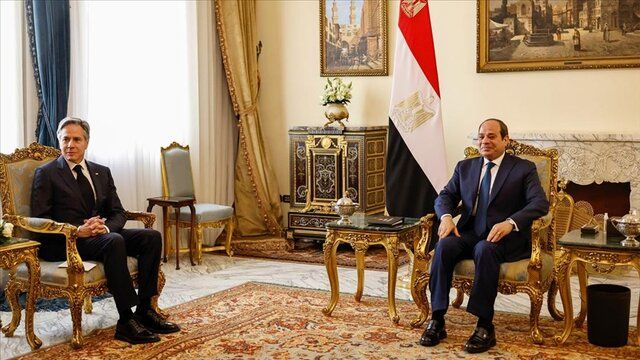 توییت بلینکن درباره دیدارش با رئیس جمهور مصر