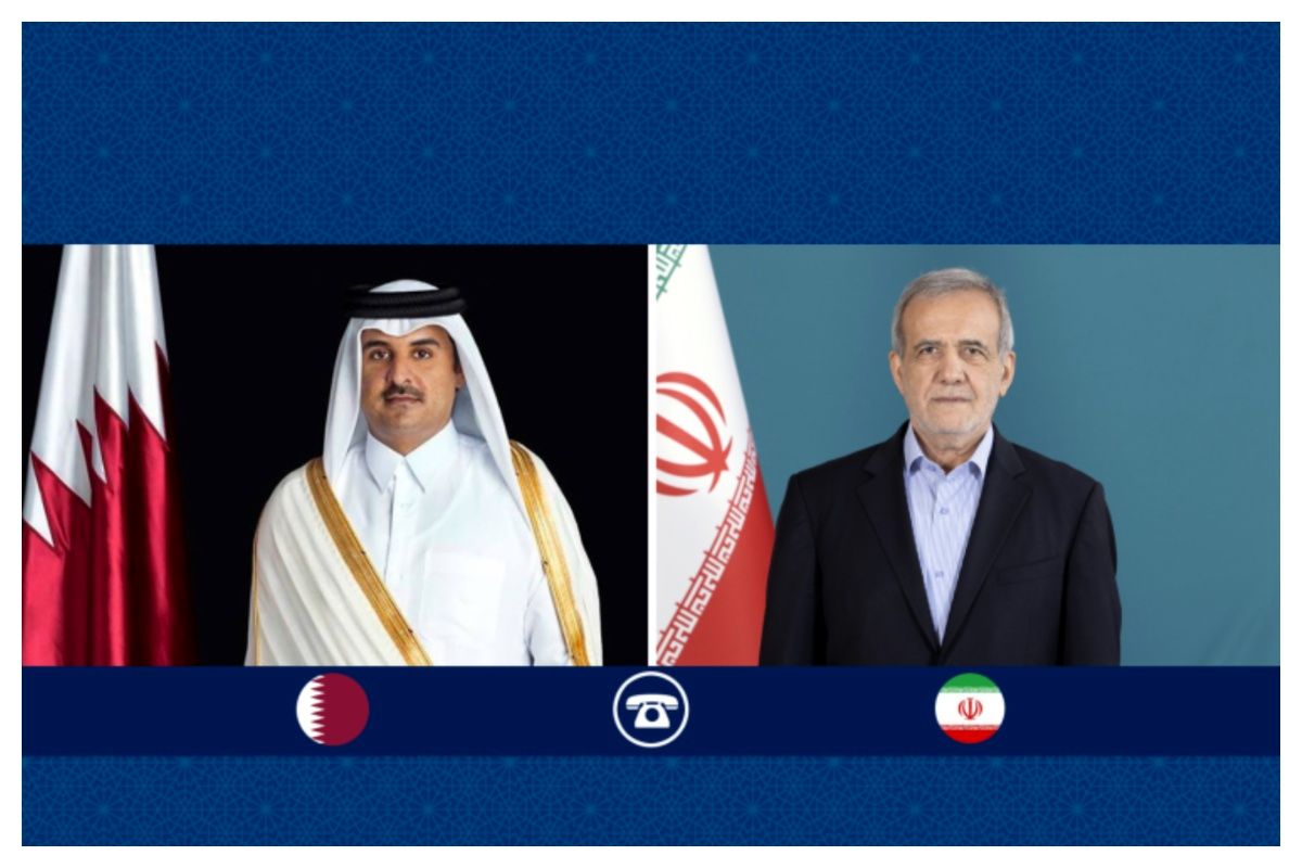 پزشکیان با امیر قطر گفت و گو کرد / قطر در کنار برادران خود در ایران می‌ایستد