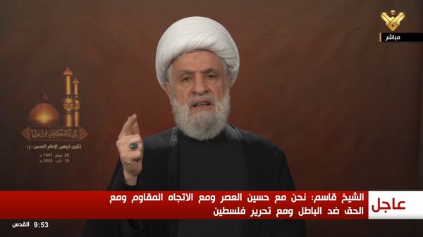اظهارات تند شیخ نعیم قاسم : دولت لبنان در حال خدمت به پروژه اسرائیل است/ مقاومت سلاح خود را تحویل نخواهد داد