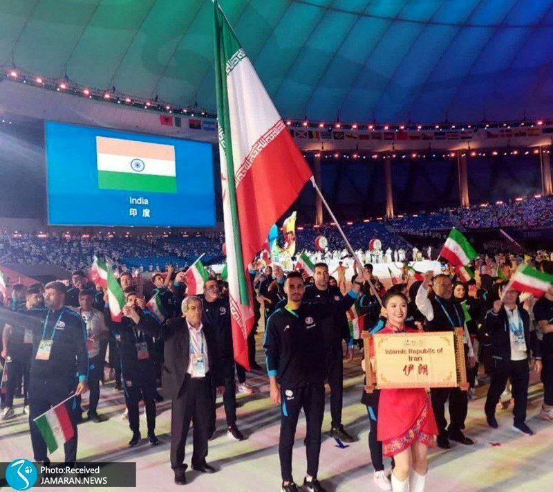 رژه کاروان ایران در مراسم افتتاحیه بازی های یونیورسیاد+عکس