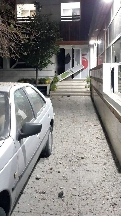 آسیب به یک مرکز سینمایی در حمله شب گذشته به تهران