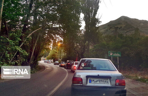 ترافیک بی‌سابقه در آزادراه تهران_شمال و جاده چالوس+عکس