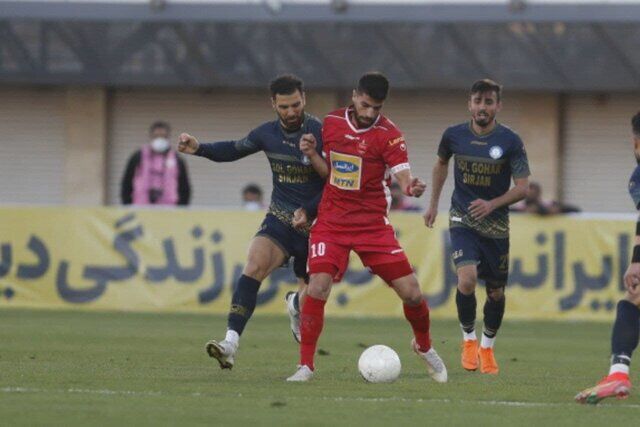 پرسپولیس مقابل گل گهر به تساوی رسید