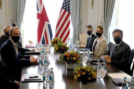 دیدار  و رایزنی وزیران خارجه انگلیس و آمریکا
