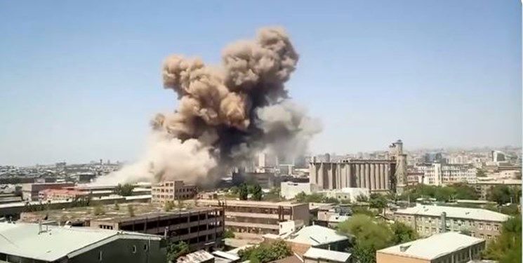 وقوع انفجار مهیب در پایتخت ارمنستان+فیلم