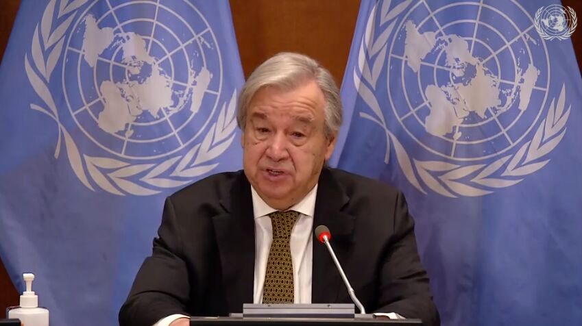 تاکید دبیرکل سازمان ملل متحد بر توقف جنگ یمن