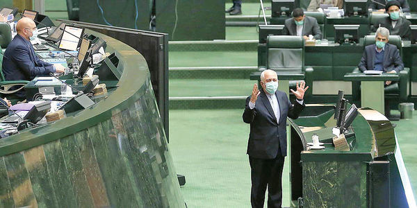 دو کارت زرد مجلس به ظریف در یک روز