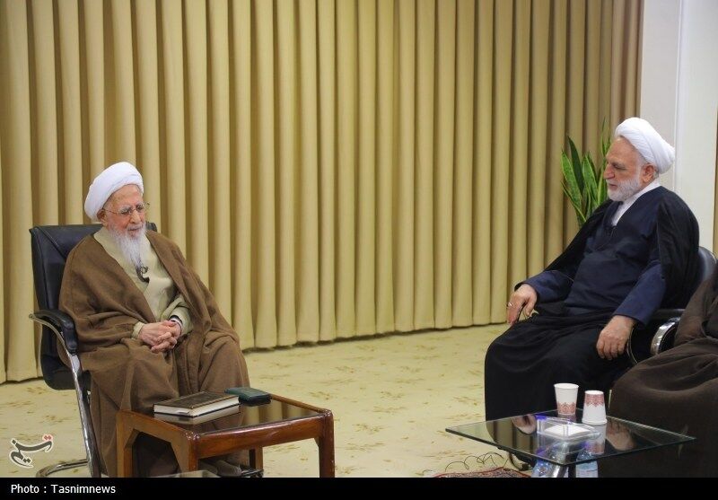 دیدار رئیس قوه قضائیه با آیت‌الله جوادی آملی+عکس 