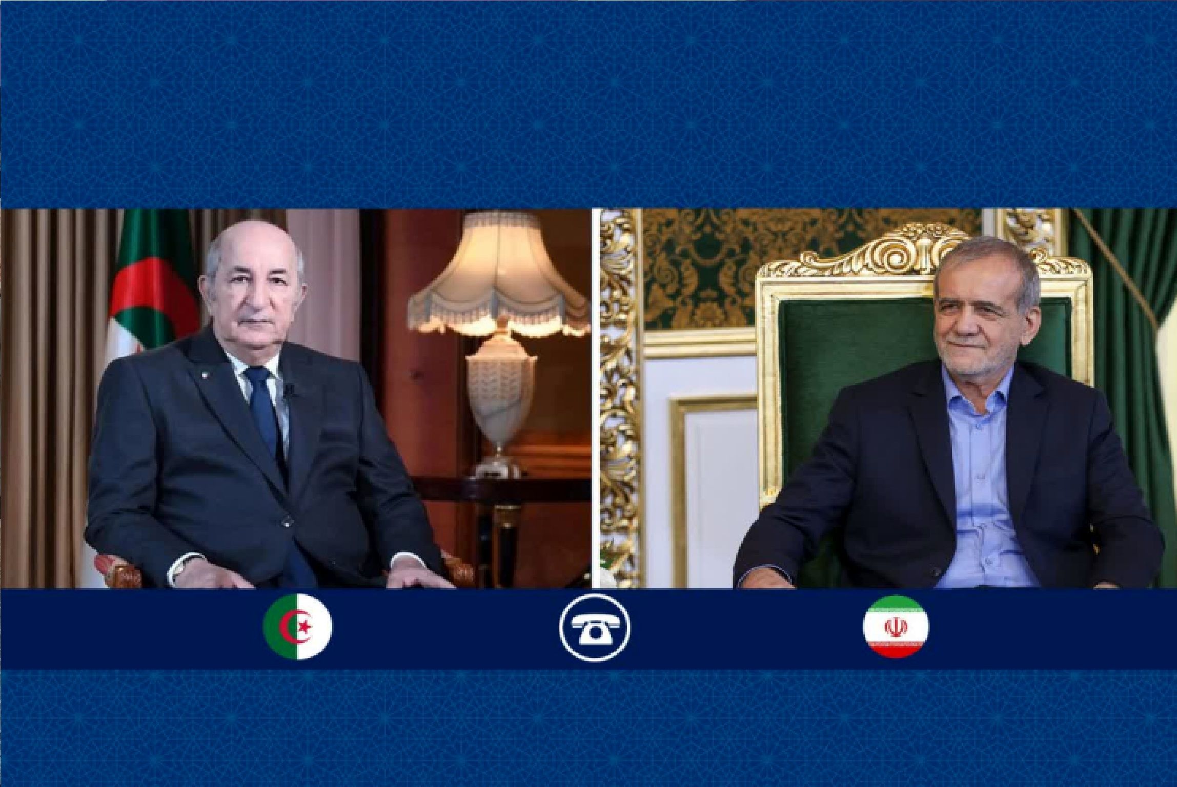 پیام تبریک رئیس‌جمهور الجزایر به دولت و ملت ایران