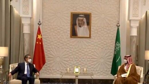 دیدار محمد بن سلمان با وزیرخارجه چین 