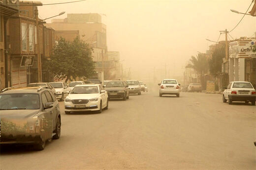 هوای پایتخت غبارآلود می‌شود