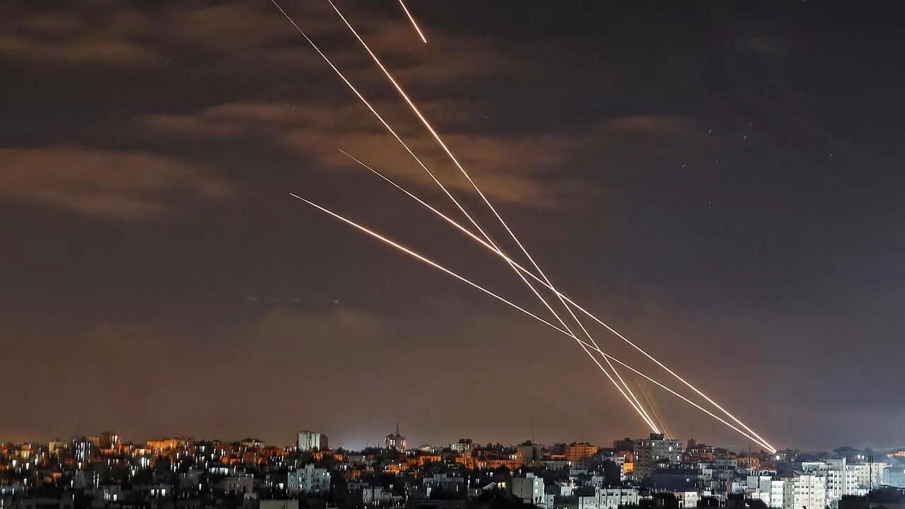 حمله موشکی غزه به اسرائیل
