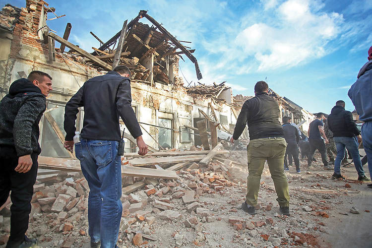 پایان سال تلخ با زلزله مهیب کرواسی