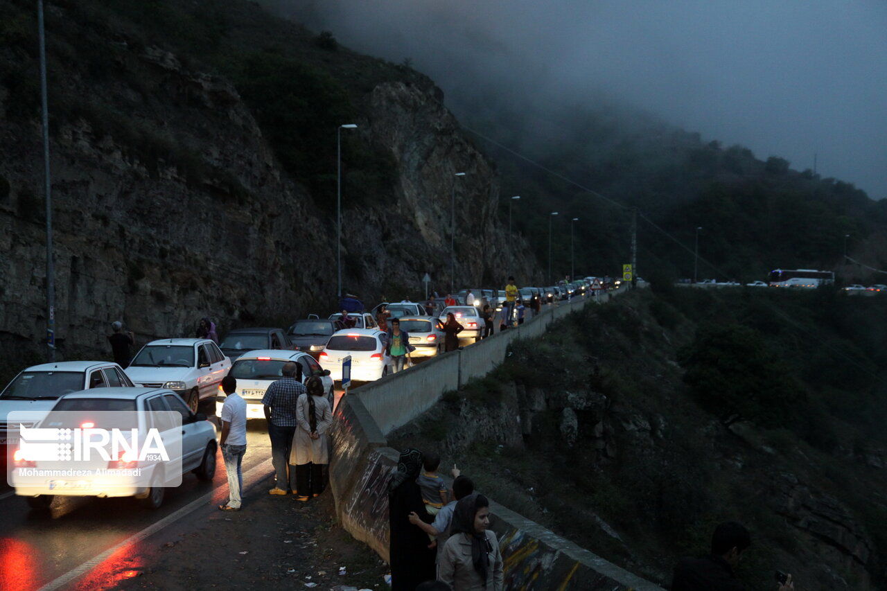 ترافیک سنگین در جاده‌های مازندران 